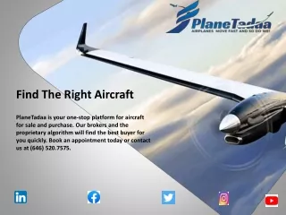 Find The Right Aircraft Now