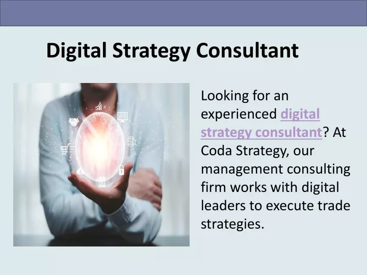 digital strategy consultant