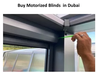 Motorized Blinds -risalacurtains