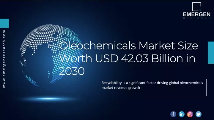 oleochemicals market size worth usd 42 03 billion