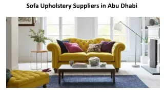 Sofa Upholstery-carpentryabudhbai