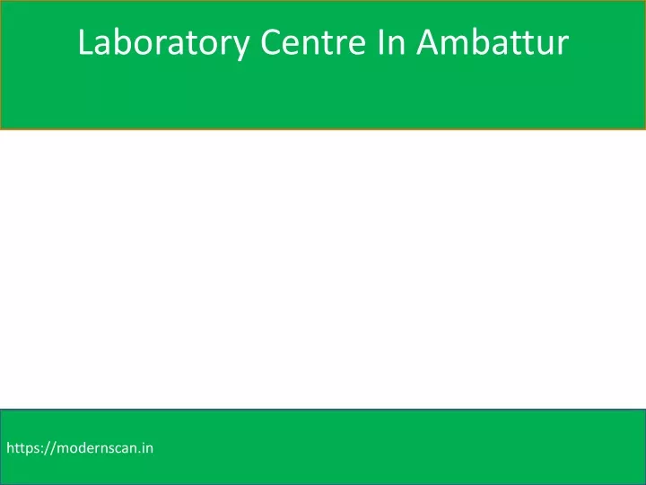 laboratory centre in ambattur