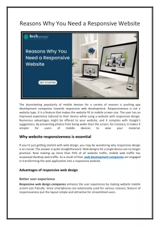 reasons why you need a responsive website