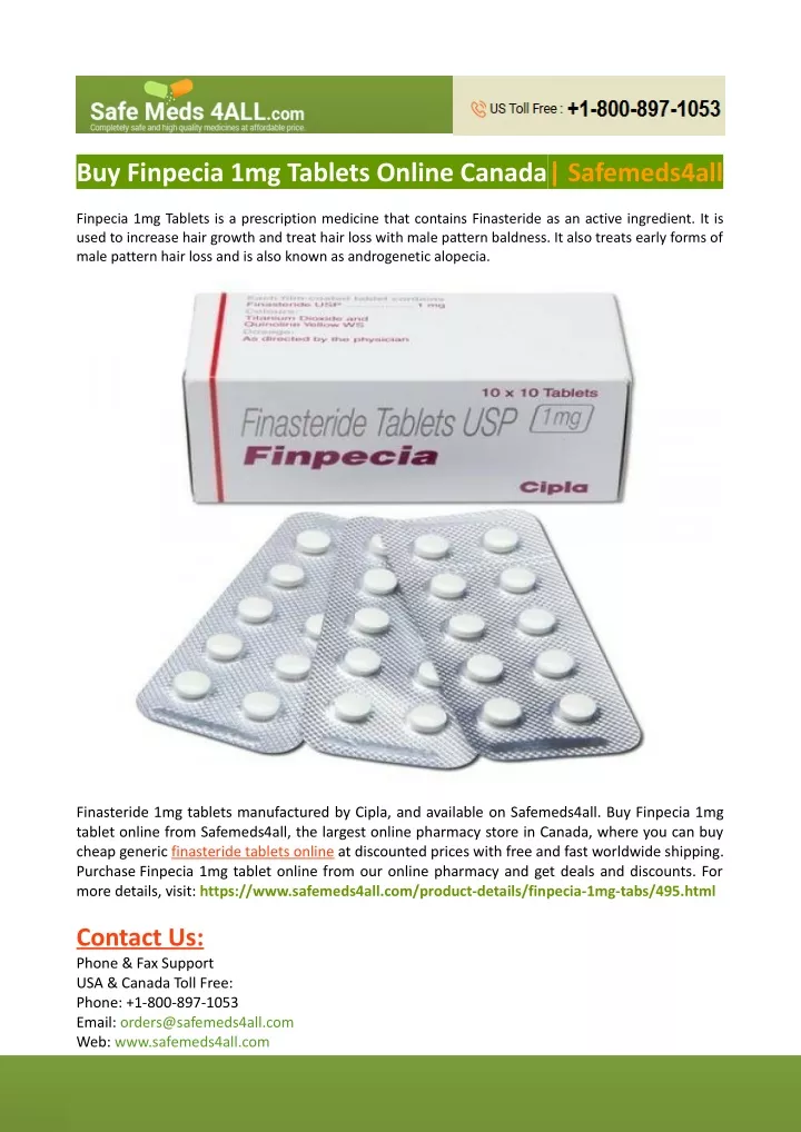 buy finpecia 1mg tablets online canada