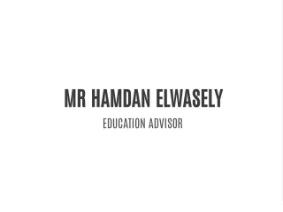 mr hamdan elwasely education advisor