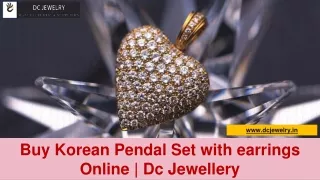 Buy Korean Pendal Set with earrings Online | Dc Jewellery