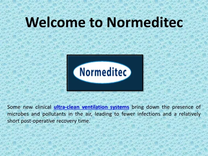 welcome to normeditec