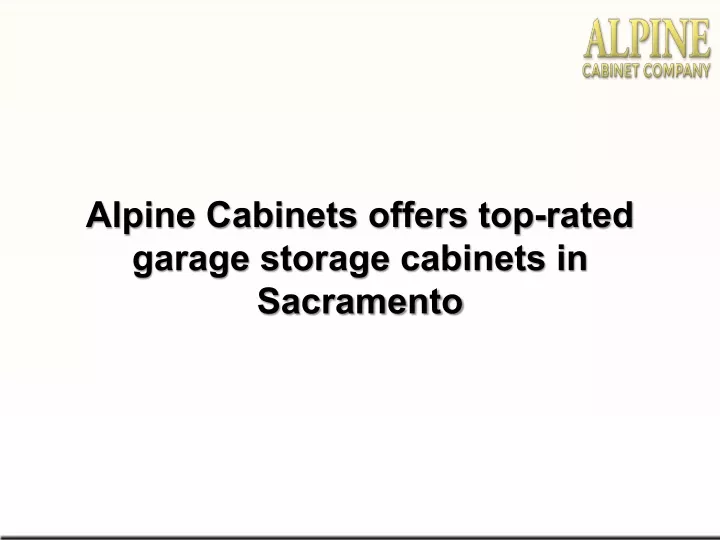 alpine cabinets offers top rated garage storage