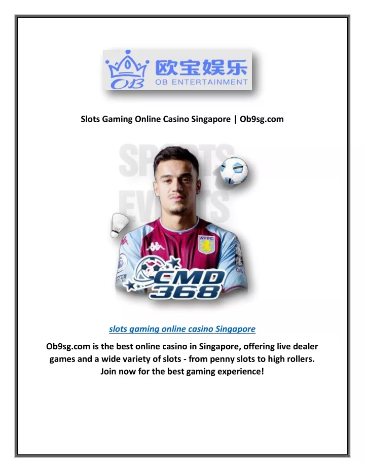 slots gaming online casino singapore ob9sg com