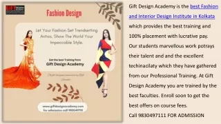 Fashion Design Institute in Kolkata