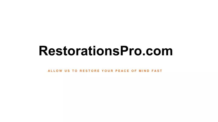 restorationspro com