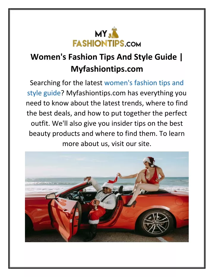 women s fashion tips and style guide