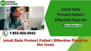 intuit data protect failed effective fixes for the issue