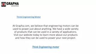 think engineering motor