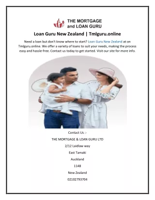 Loan Guru New Zealand  Tmlguru.online