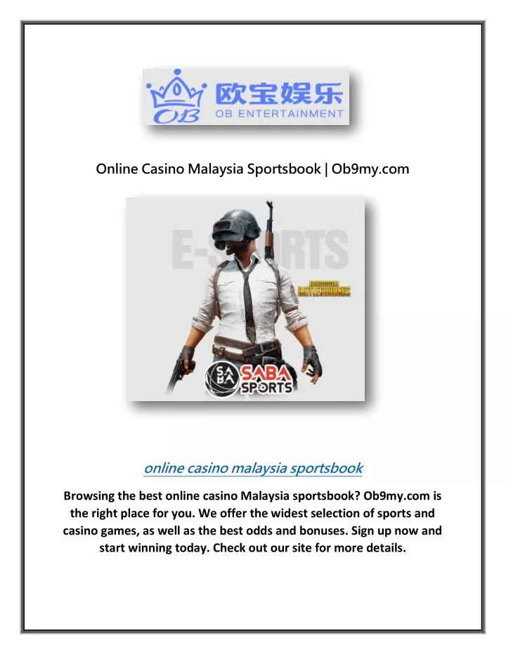 online casino malaysia sportsbook ob9my com