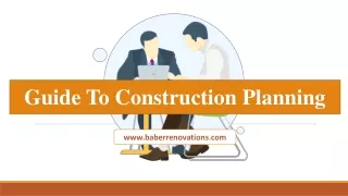 Guide To Construction Planning