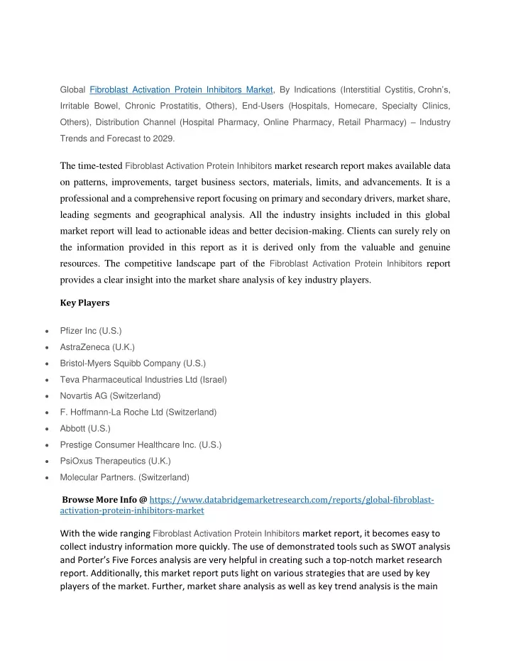 global fibroblast activation protein inhibitors