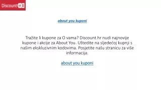 about you kuponi