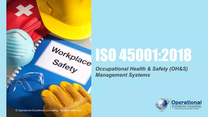 iso 45001 2018 occupational health safety