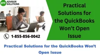 practical solutions for the quickbooks won t open issue