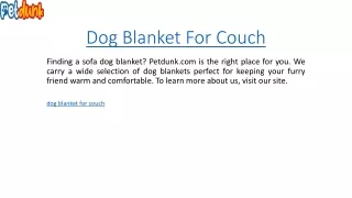 dog blanket for couch