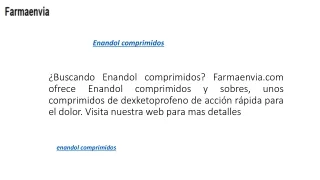 Enandol comprimidos / Farmaenvia.com