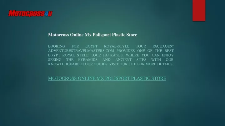 motocross online mx polisport plastic store