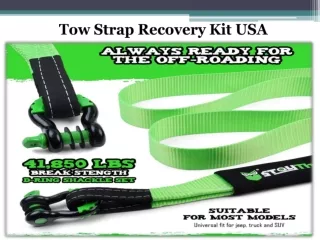 Tow Strap Recovery Kit USA
