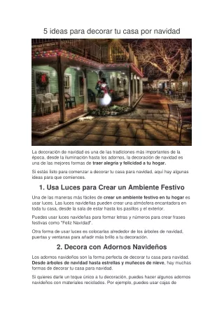 Decoración navideña