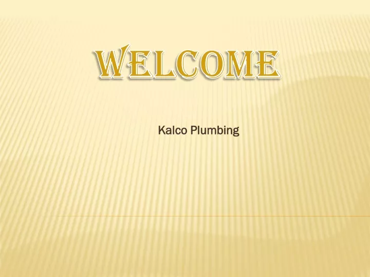 kalco plumbing