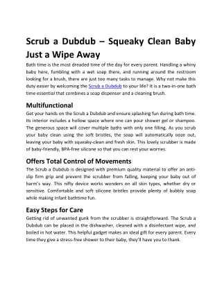 (iconzest.store) --- Scrub a Dubdub – Squeaky Clean Baby Just a Wipe Away