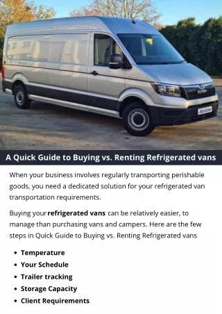 a quick guide to buying vs renting refrigerated
