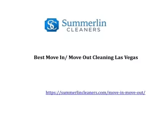 Best Move In/ Move Out Cleaning Las Vegas