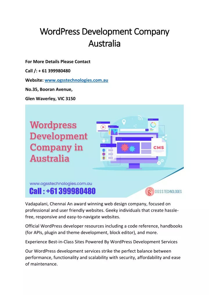 wordpress development company wordpress