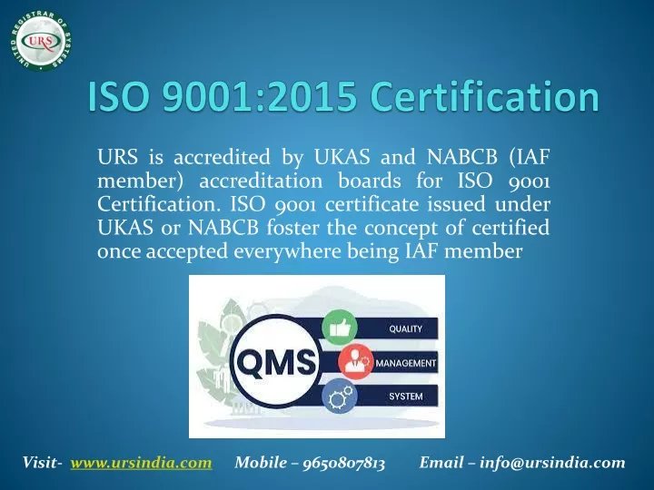 iso 9001 2015 certification