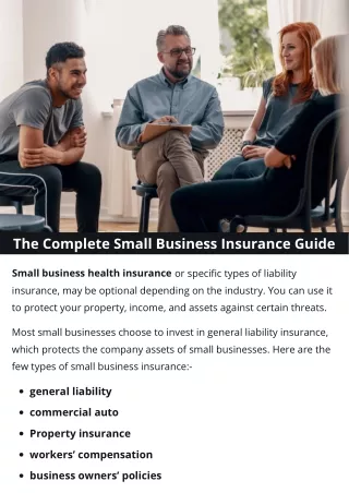 the complete small business insurance guide