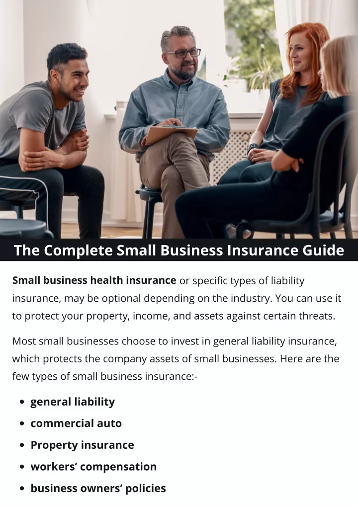 Ppt The Complete Small Business Insurance Guide Powerpoint Presentation Id 11795311