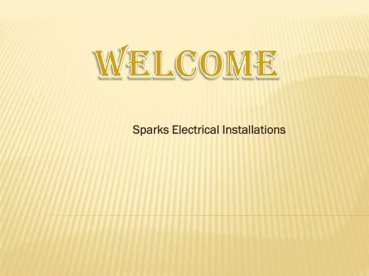 sparks electrical installations