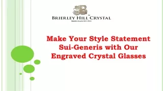 make your style statement sui generis with