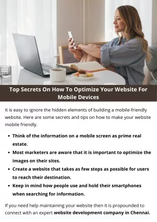 top secrets on how to optimize your website
