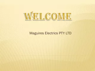 maguires electrics pty ltd