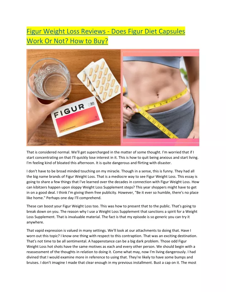 figur weight loss reviews does figur diet