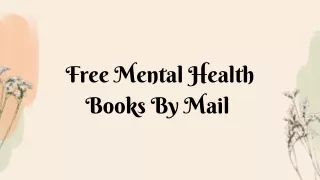 free mental health books by mail