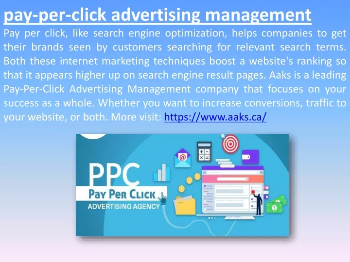 pay per click advertising management