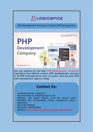 PHP Development Company | Custom PHP Development