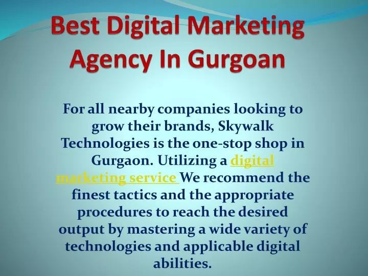 best digital marketing agency in gurgoan