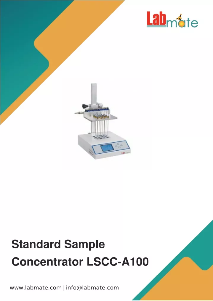standard sample concentrator lscc a100