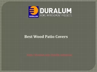 Best Wood Patio Covers