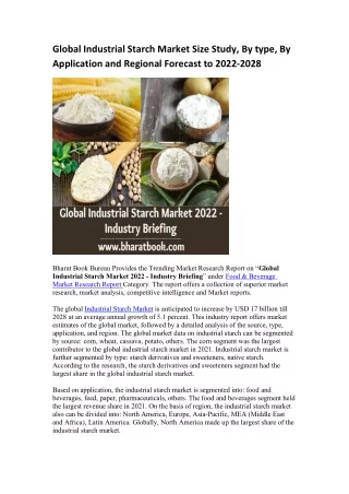 global industrial starch market size study